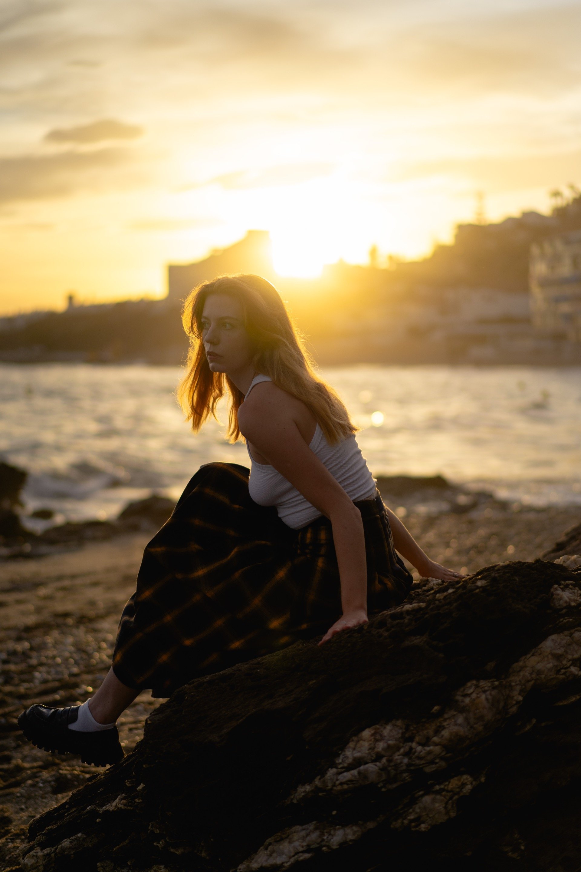 Creative portrait in morning light